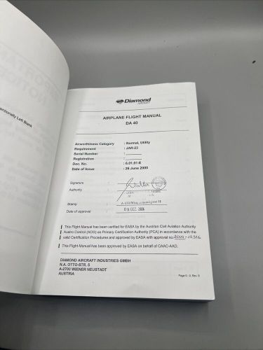 Diamond Star DA40-180 Information Manual Paperback 2006, US $36.99, image 17