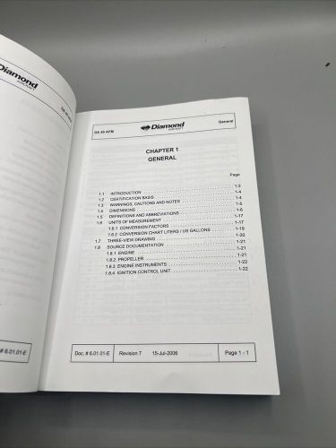 Diamond Star DA40-180 Information Manual Paperback 2006, US $36.99, image 19