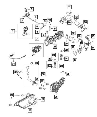Genuine mopar o ring 68150060aa