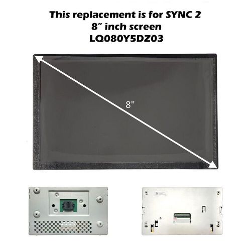 For 2011-16 ford f-150 replacement touch screen lcd monitor for sync 2 radio 8"