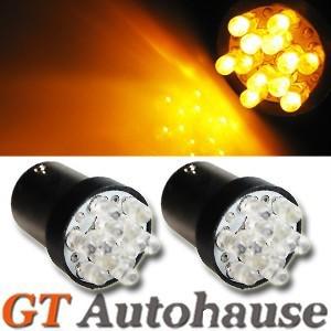 Amber 12-led 1156 1073 1129 1154 1259 1619 s25 1651 1680 bulbs lamp lights #a59