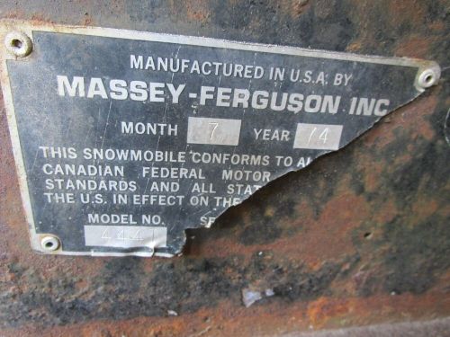 Vintage 75 Massey Ferguson 444 Snowmobile Ski Spindle Steering Arms, US $32.99, image 5