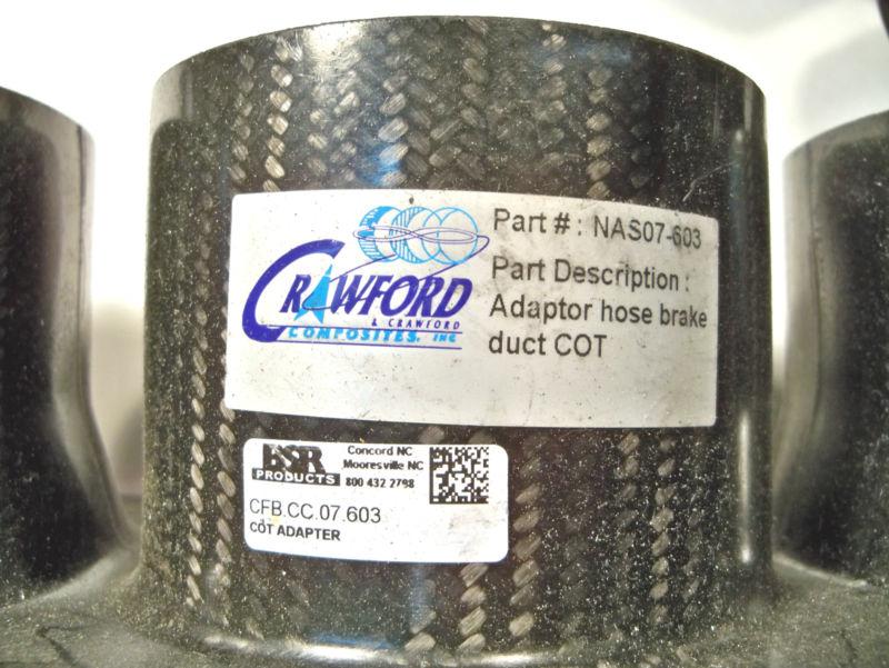 (2) NEW Crawford Carbon Fiber COT nose duct adapters 4