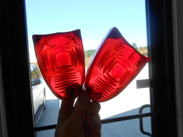 1954 Plymouth Tail Light Lamp Lens Pair NORS, US $24.99, image 3