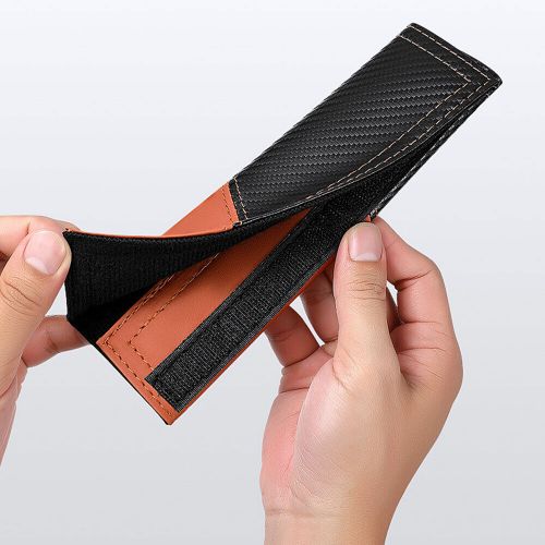 2pcs Carbon fiber Leather Car Safety Seat Belt Shoulder Pads Cover Accessories, US $14.40, image 4