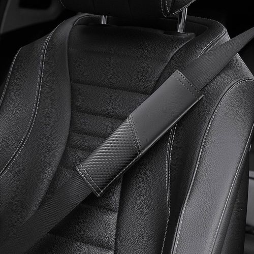 2pcs Carbon fiber Leather Car Safety Seat Belt Shoulder Pads Cover Accessories, US $14.40, image 6
