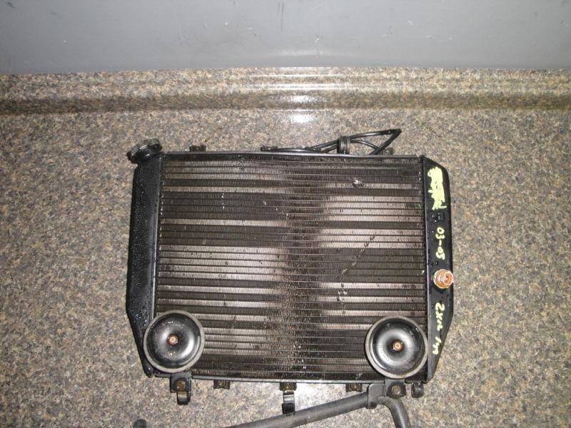 03 04 05 kawasaki zx 12 r zx 12r radiator oem rad with fans cooling fans 