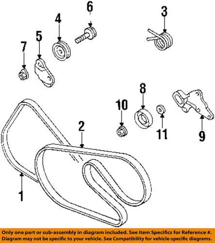 Mopar oem 4792578aa belts & pulleys-tension pulley bracket
