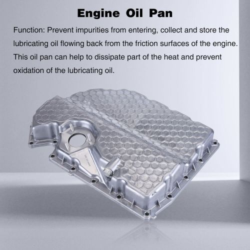 ALUMINIUM LOWER ENGINE OIL PAN FOR VW GOLF 2014-2020 TIGUAN 2018-2023/AUDI A3 Q3, US $84.20, image 6