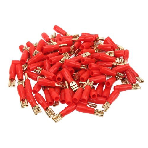 100pcs pure copper spade connectors crimp terminals with heat shrink for