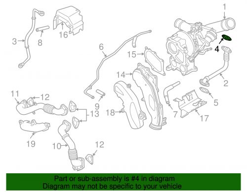 Genuine GM Upper Turbo Oil Return Pipe Gasket 97227012, US $7.79, image 3