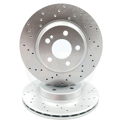 FOR MERCEDES C200d AMG SPORT DRILLED REAR BRAKE DISCS PAIR 300mm A0004231812, US $, image 4