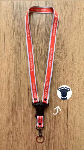 Mitsubishi lanyard neck strap l200 keyring montero llavero keychain evolution