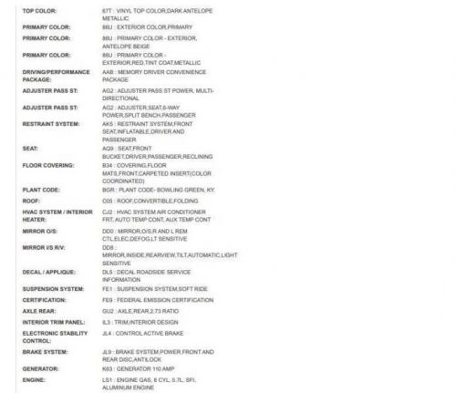 Passenger Right Tail Light Fits 97-04 CORVETTE 2300294, US $110.54, image 7