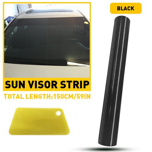 60x10" PVC Black Window Car Tint Windshield Sun Visor Vinyl Decal Strip Sticker, US $11.19, image 5