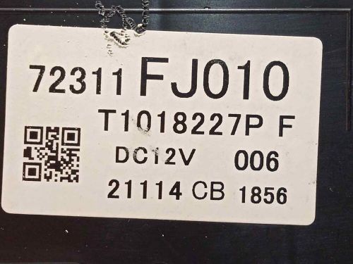 72311FJ010 CLIMATE CONTROL / 7396077 FOR SUBARU IMPREZA G13 1.6 CAT-, US $, image 9