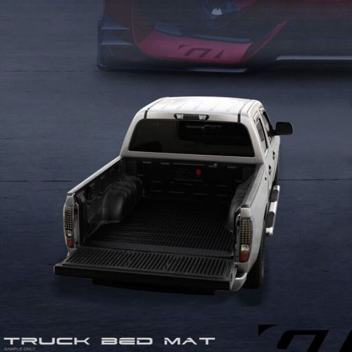 For 2004-2024 nissan titan/xd 6.5&#039; blk rubber diamond truck bed floor mat liner