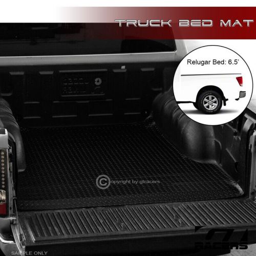 For 2004-2024 Nissan Titan/XD 6.5' Blk Rubber Diamond Truck Bed Floor Mat Liner, US $81.00, image 3