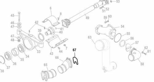 MerCruiser Alpha/Bravo Exhaust Y-Pipe Seal, Replaces 41802, 9F-116-07, US $5.48, image 2