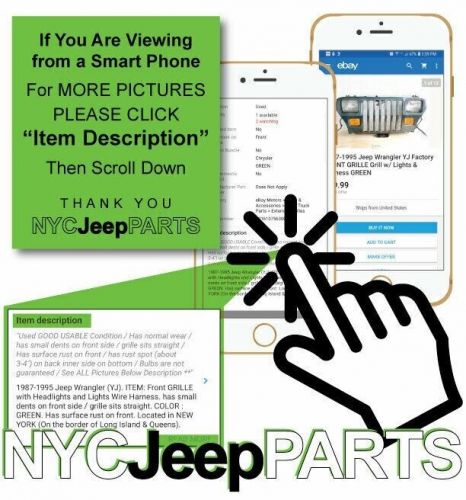 92-95 Jeep YJ Wrangler Center Dash Five Gauge Instrument Cluster FUEL OIL TEMP, US $159.99, image 19