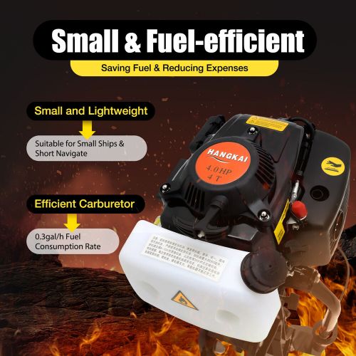 52cc 4HP 4 Stroke Outboard Motor CDI System Air Cooling Boat Gasoline Engine, US $328.05, image 19
