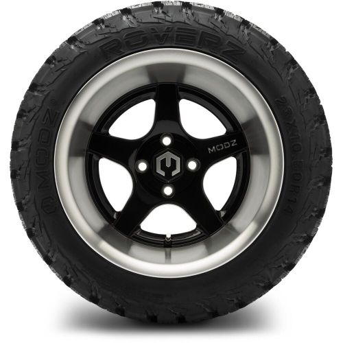MODZ 14" Maverick Machined Black Golf Cart Wheels / MODZ Rover Tires 23x10.5-14, US $1,109.95, image 2