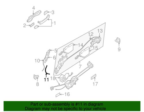 Genuine Nissan Cable 82512-5Z000, US $32.88, image 3