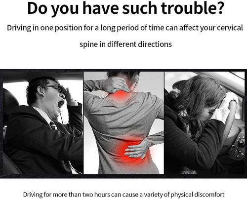 Soft PU Leather Car Neck Support Pillows Set of 2 Wearable Cushions for, US $17.85, image 4