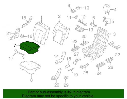 Genuine Ford Cover Assembly Rear Seat Cushion JL7Z-7863804-LH, US $455.05, image 2