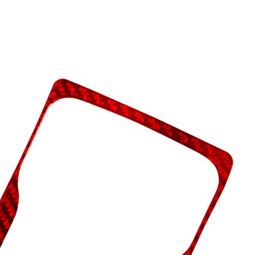 For jeep wrangler jl 18+gladiator 20+ red carbon fiber gear shifter cover trim