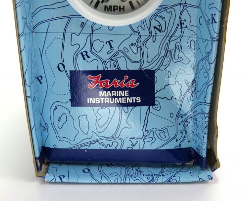 Faria Marine Instruments 14008 60 MPH Speedo, White Face/Trim, Old Stock - Read, US $49.88, image 5