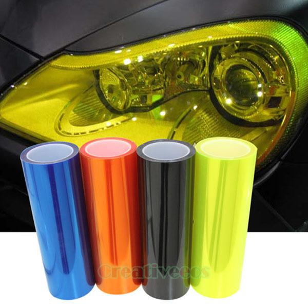 Light Black Fog light/Headlight/Tail Light Overlays Smoke Tint Vinyl Film Cover, US $8.89, image 5