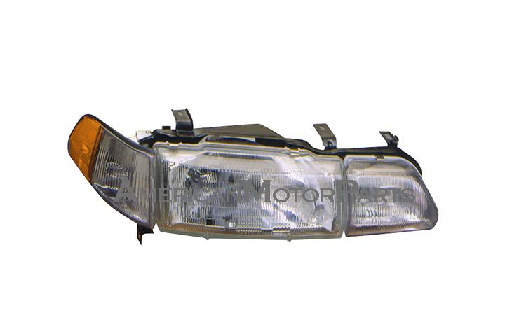 Passenger side replacement headlight w/ corner & inner light 90-93 acura integra