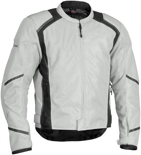Firstgear mesh-tex motorcycle jacket silver xxxx-large
