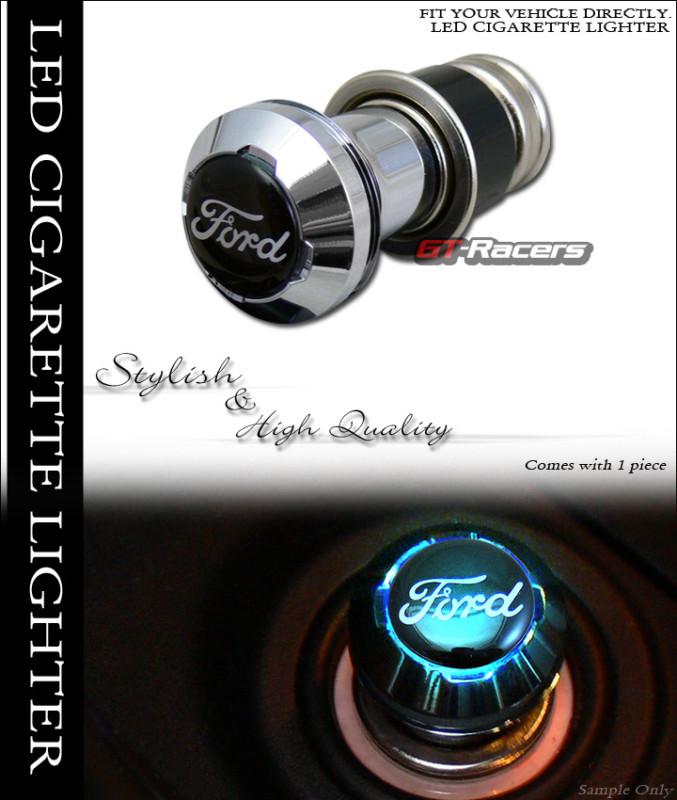12v car 18mm led cigarette lighter power adapter charger output plug emblem ford