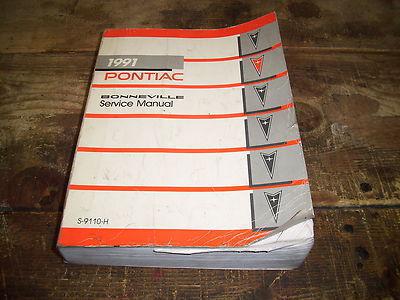 1991 pontiac bonneville factory issue repair manual
