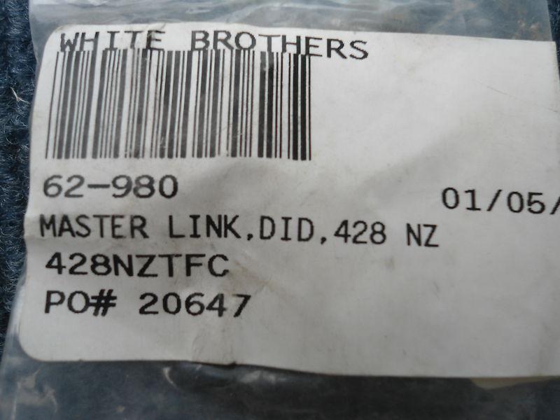 Purchase Master Link for DID 428NZ Chain in Forreston, Illinois, US