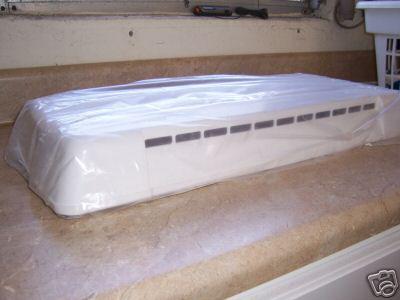 Rv - motorhome /  fits current dometic refrigerator models -  lid only - white