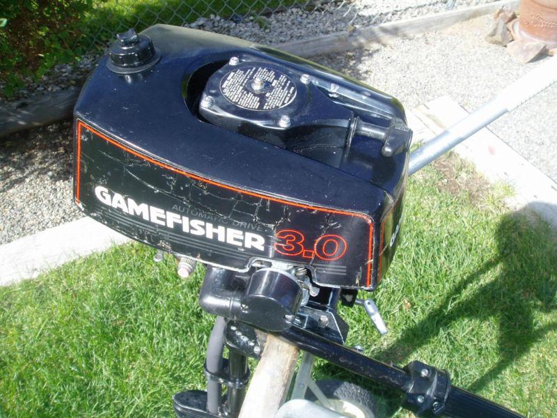 Gamefisher 3.0 outboard  "nice condition"
