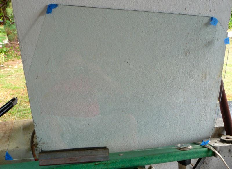 Jensen healey - lh door glass