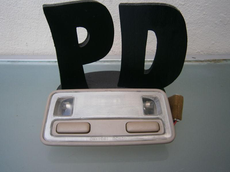 1996-2004 acura rl rear roof console dome lighting light map door reading tan 