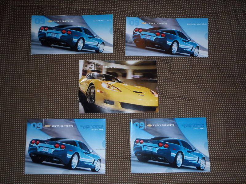 Corvette 2009 brochure mail ad (lot of 5)