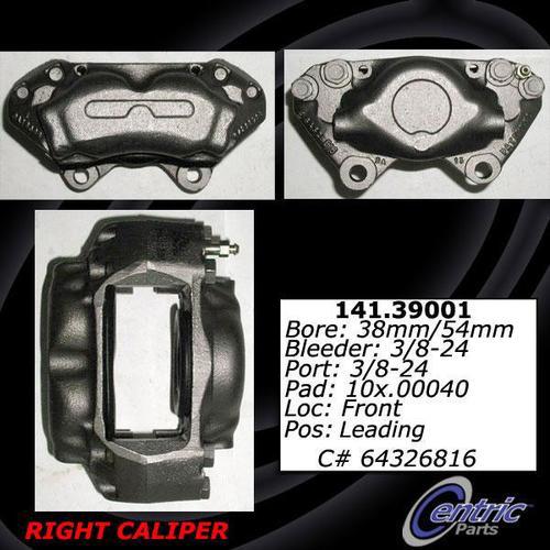 Centric 141.39001 front brake caliper-premium semi-loaded caliper