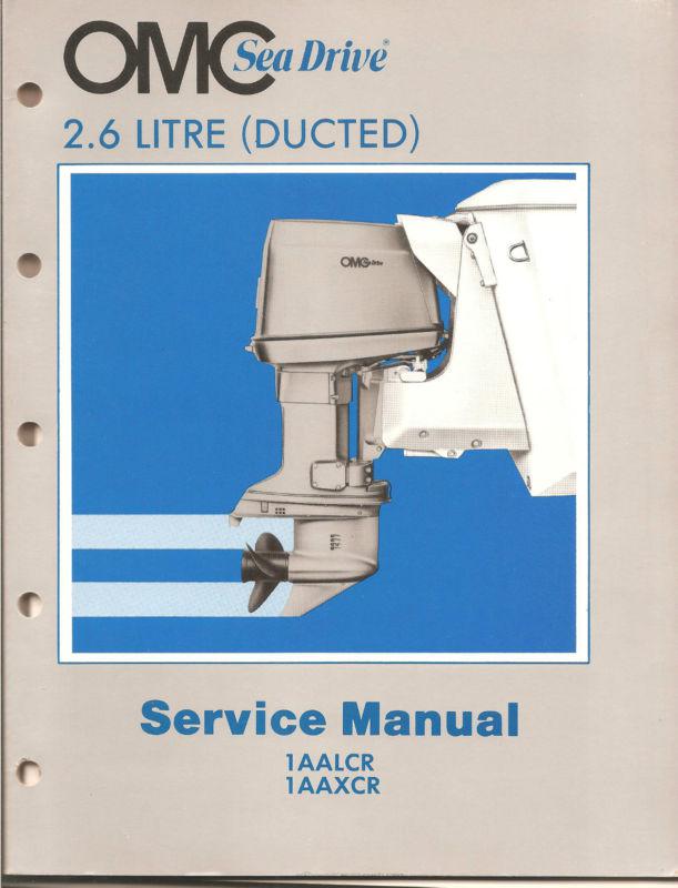 1984 omc sea drive service manual - 2.6 litre (ducted) - pn 983671 - nice