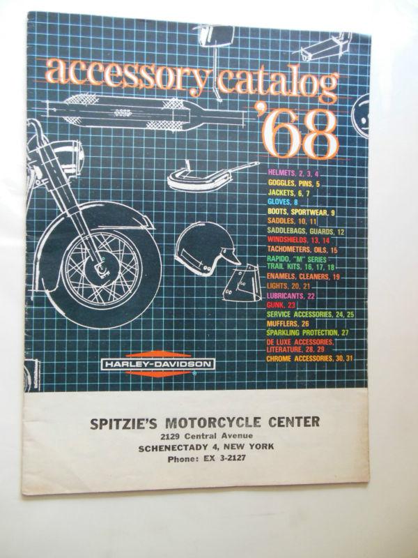 1968 harley davidson accessory catalog brochure shovelhead  sportster xlh xlch  