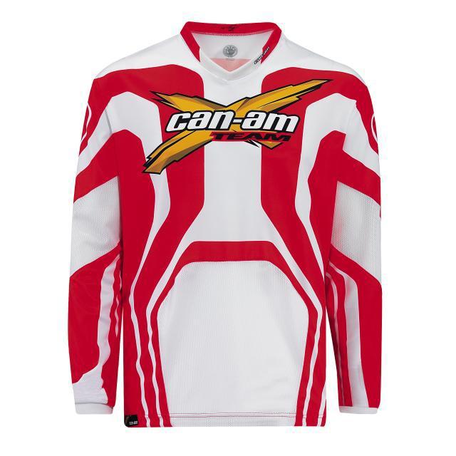 Can-am atv x race riding jersey shirt men's extra large xl red/white offroad mx