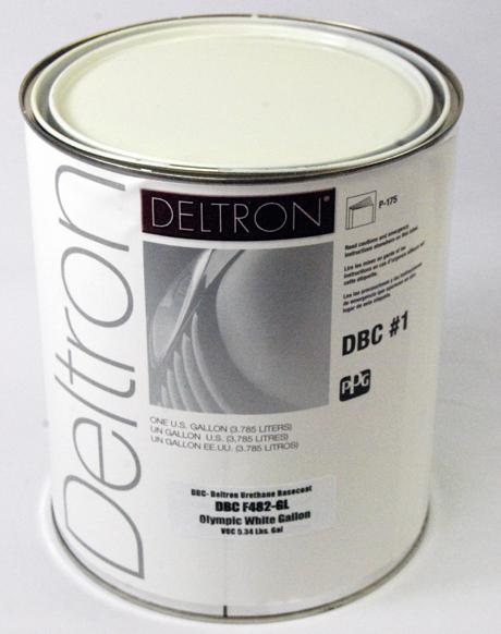 Ppg dbc deltron basecoat olympic white gallon auto paint