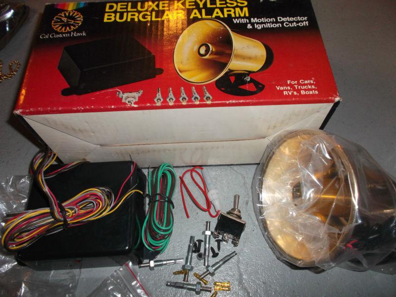 Cal custom hawk deluxe keyless burglar alarm ---unused 
