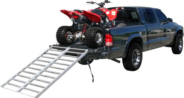 New atv quad bi-fold ramp-extra wide aluminum ramps (ibf-7148)