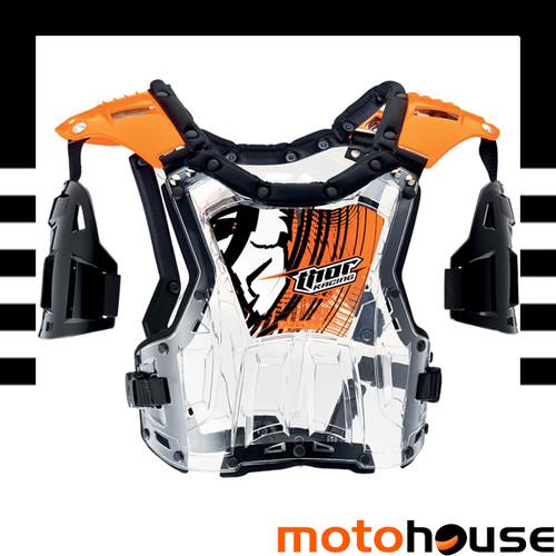 Thor 2014 quadrant youth child chest back roost deflector fluorescent orange 